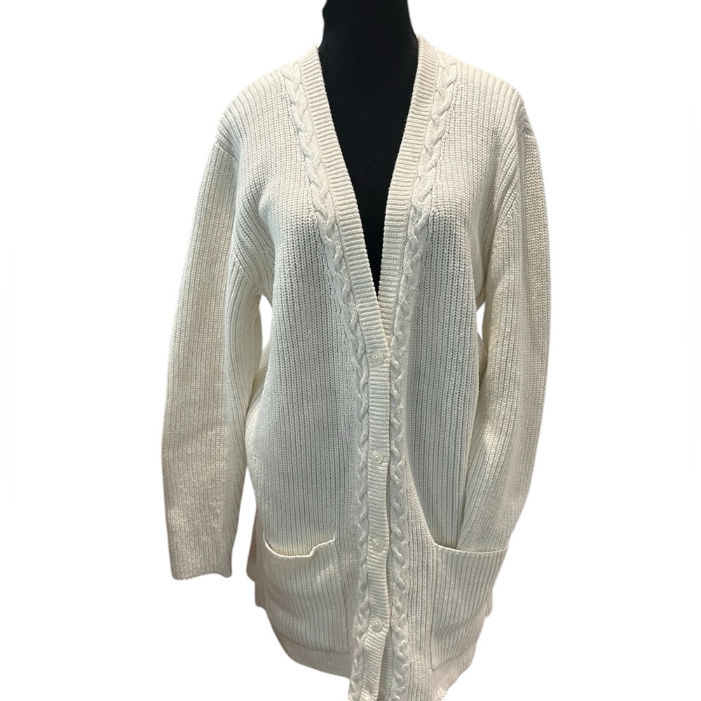 NYDJ Ivory Cardigan L